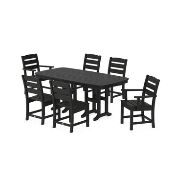 POLYWOOD PWS624-1 Table, 71 1/2" Wide - Black