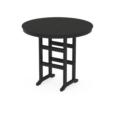 POLYWOOD Table, 48" Diameter - Black