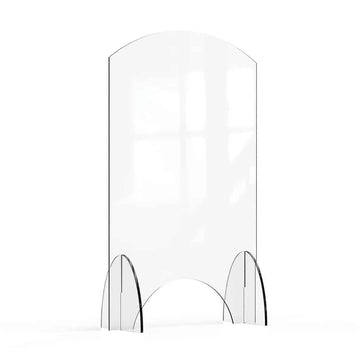 Rosseto Avant Guarde Acrylic Sneeze Guard, Clear - 24" x 10" x 40"