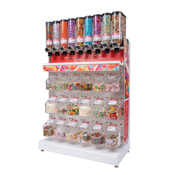 Rosseto Bulkshop Acrylic Gondola, 25 13/16" x 50", White - Candy