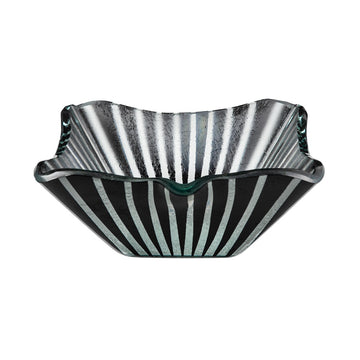 Rosseto Kalderon Stelo Glass Bowl, 9 1/2" x 9 1/2", 6/Set - Black