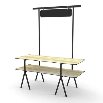 Rosseto Display Table, 30" x 71" - Beige