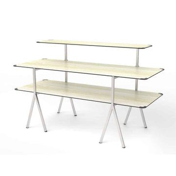 Rosseto High-Pressure Laminate Display Table, 30" x 71" - Beige