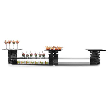 Rosseto SK022 Skycap Stainless Steel Riser Set, Black - Default Title