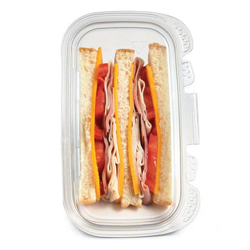 Placon Corporation 156866 Sandwich Wedge Container, 4 3/8" x 7 1/4", Clear, 200/Case - Default Title