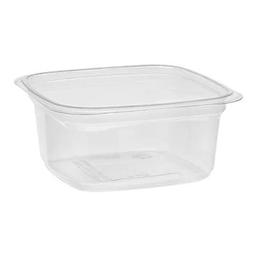 Pactiv PET Plastic Deli Container, 4" x 4", Clear - 12 oz.