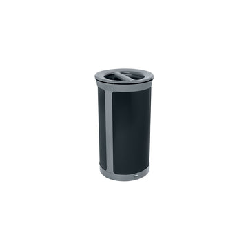 Rubbermaid Enhance Stainless Steel Decorative Trash Can, 23 gal. - Black