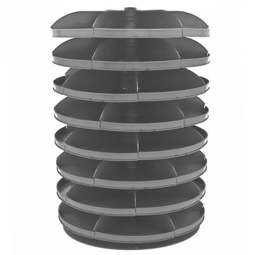 Durham Mfg 1308-95 Revolving Rotabin, 34" Diameter, Gray - Default Title