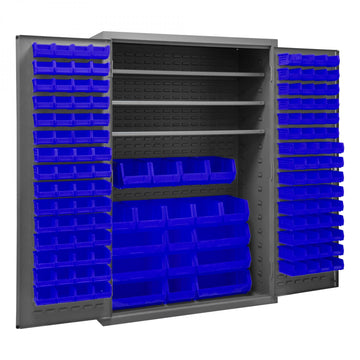 Durham Mfg 2502-138-3S Bin Storage Cabinet, 2,250" - Blue Gray