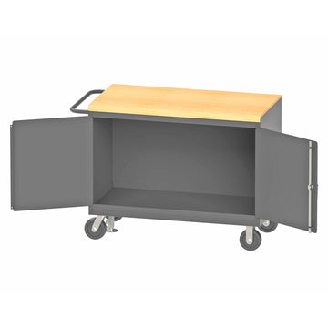 Durham Mfg Metal Workstation, 24 1/4" Wide, Gray - Door