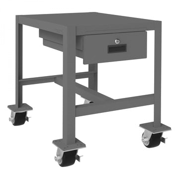 Durham Mfg Machine Table, 24 1/4" High, Gray - 18" x 24"