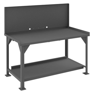 Durham Mfg DWB Workbench, 57 13/16" High, Gray - 30" x 60"