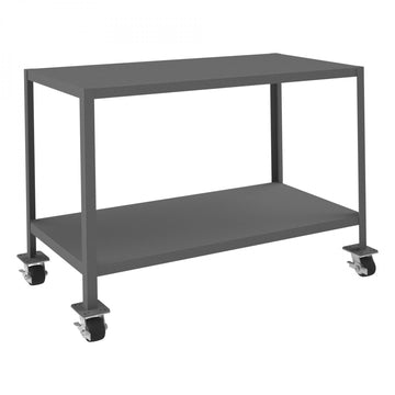 Durham Mfg Machine Table, 36 1/4" High, Gray - 51 1/4" x 26 3/4"