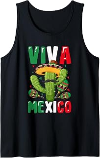 Celebrate Fun Fiesta in Classic Mexican Style Tank Top
