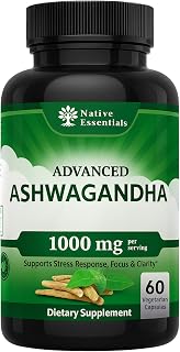 Ashwagandha 1000mg - Balance Energy Focus Support