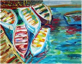 PM1142 Six Rowboats Place Mat - Set of 4