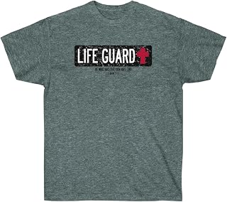 Life Guard - He Who Has The Son Has Life - Christian T-Shirt 5X-Large Dark Heather