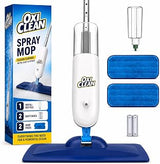 OxiClean Electric Spray Mop - Cordless, Refillable Tank, 2 Reusable Pads | One-touch spray, 720 ml water tank, 360-degree swivel head; ideal for hardwood, tile, and laminate floor cleaning