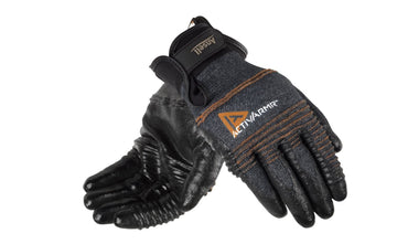 ActivArmr 97-008 Multipurpose Gloves - Medium-Duty by Ansell – Small (Size 8), Nylon/Spandex/Kevlar, Black/Grey/Orange, Pack of 1000, Model ASL111810