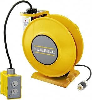 Hubbell HBLI45143GF15Y - Ind Reel, W/gf & (1) Dplx, 45, 14/3, Y