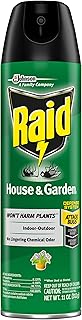 Raid House & Garden Bug Killer Aerosol Kills Bugs on Contact Won’t Harm Plants Indoor and Outdoor Use 11 Ounce (Pack of 1)