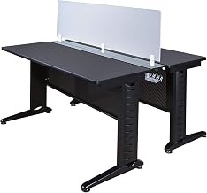 Regency Fusion 48 x 24 in. 2 Person Bench Workstation with Privacy Panel- Grey