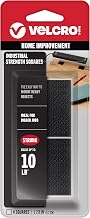 VELCRO Brand Industrial Strength Squares with Adhesive, Black, 4 Sets | 1-7/8in Squares, Adhesive Sticky Back Fasteners For Indoor And Outdoor Use, Strong Hold For Mounting, Crafts And Tools
