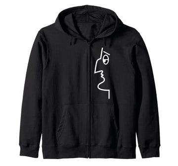 toto de-curtis Il Principe della risata Napoli Zip Hoodie by CottonWords-Totò – Black, Model J8HSE8YEJY2