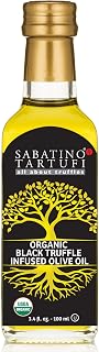 Sabatino Tartufi Sabatino, Oil Truffle Black Organic, Organic Black Truffle Flavor, 3.4 Ounce