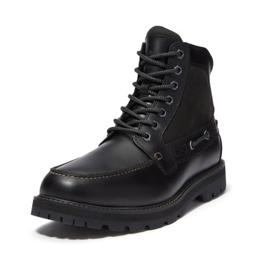 Men's Britton Road MID LACE UP BOOT by Timberland – 8.5, Leather, Black Full Grain