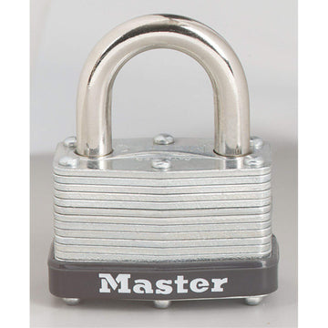 Warded Padlock by Master Lock – Alloy Steel, Black, Model 500D