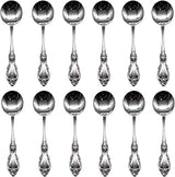 Oneida Louisiana 18/8 Stainless Steel Round Bouillon Spoon (Set of Twelve)