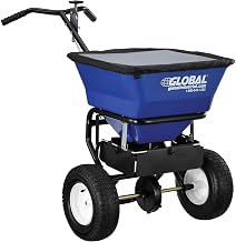 Global Industrial Walk-Behind Universal Spreader, 100 Lb. Capacity, Blue