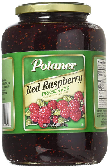 Red Raspberry Preserves 64oz by Polaner – 64 oz., Red Raspberry Preserves
