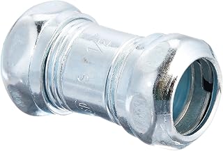 RACO 2922B5 Coupling, Compression, 1/2-Inch Trade Size, EMT, Steel, Uninsulated, 5-Pack