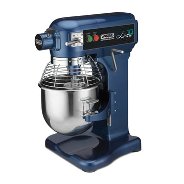 Commercial Luna 10 - 10- Quart Planetary Mixer by Waring – 10 Quart - 3/4 Horsepower, 10.0 quarts, Stainless Steel, Blue, Model WSM10L