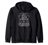 Anfim Name Its A Anfim Thing You Wouldn't Understand Zip Hoodie by Funny Vintage Anfim Name T-Shirts And Gifts – Polyester, Black, Model A4RPABABEFH
