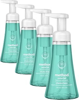 Method Foaming Hand Soap, Waterfall, Paraben and Phthalate Free, 10 Fl Oz (Pack of 4)
