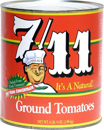 7/11 Ground Tomatoes No. 10 Can (6 Pound 9 Ounces) by Stanislaus – 6.5 Pound (Pack of 1), White, Model 071933035018