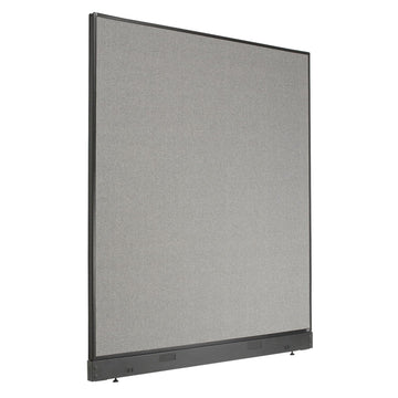 Office Partition Panel by Global Industrial – 1.8" x 60.3", Alloy Steel, Gray, Model 238639NGY