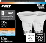 Feit Electric PAR20 LED Light Bulb, 50W Eq, 5CCT 6Way, 2 Pack