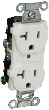 Duplex Receptacle by Hubbell – Other, White, Pack of 10, Model CR20WHI
