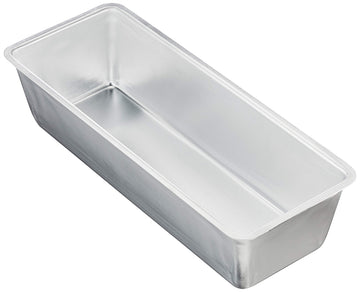 World Cuisine Aluminum Loaf Pan by PADERNO – 11 7/8inx4 3/8inx3 5/8in, 5 quarts, Aluminum, Gray, Model 47064-30