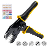 546PCS Crimping Tool Set with Connectors - Quick Release Ratchet Wire Crimping Tool for Heat Shrink by Steelite – Nylon, Metal, Rubber, 546pcs Crimping Tool Set, Model AZ6078