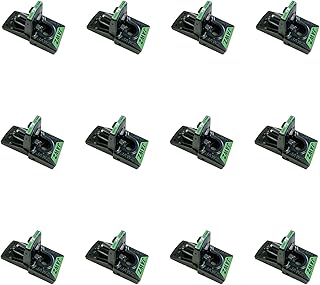 JT Eaton 409 Jawz Indoor Plastic Mouse Trap for Solid or Liquid Bait, Instant Kill Mouse Traps, No-Touch Disposal with Trap Set Indicator 12-Pack