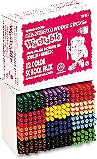 Mr. Sketch 1818 Fiddle Sticks Washable Markers Fine Point 12 Colors 216/Pack