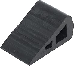 Vestil RBW-2 Industrial Rubber Triangular Wedge 6-21/32 In. x 2 In. x 3 In. Black
