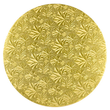 Enjay Gold Round Cake Board 1/4 Inch Thick, 16 Inch Diameter, Pack of 12