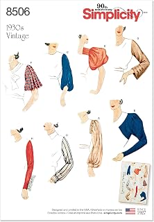 Simplicity S8506 Vintage Sleeve Sewing Pattern, Misses' Set of Sleeves, Sizes 10-22