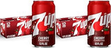 Dr Pepper 7UP Cherry Flavored Soda, 12 fl. oz. Cans, 12 Pack (Pack of 2)